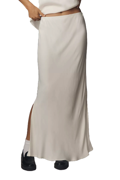 Anthropologie, The Tilda Maxi Slip Skirt: Side-Slit Edition