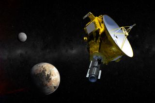 Artist’s Concept of New Horizons Approaching Pluto