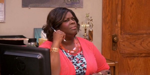 retta weird face parks and rec