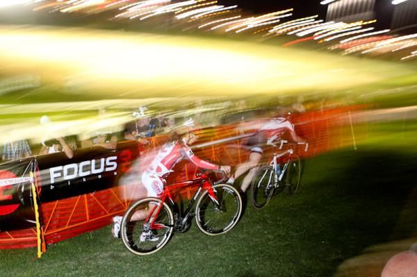 Racing under the wild lights of Vegas.