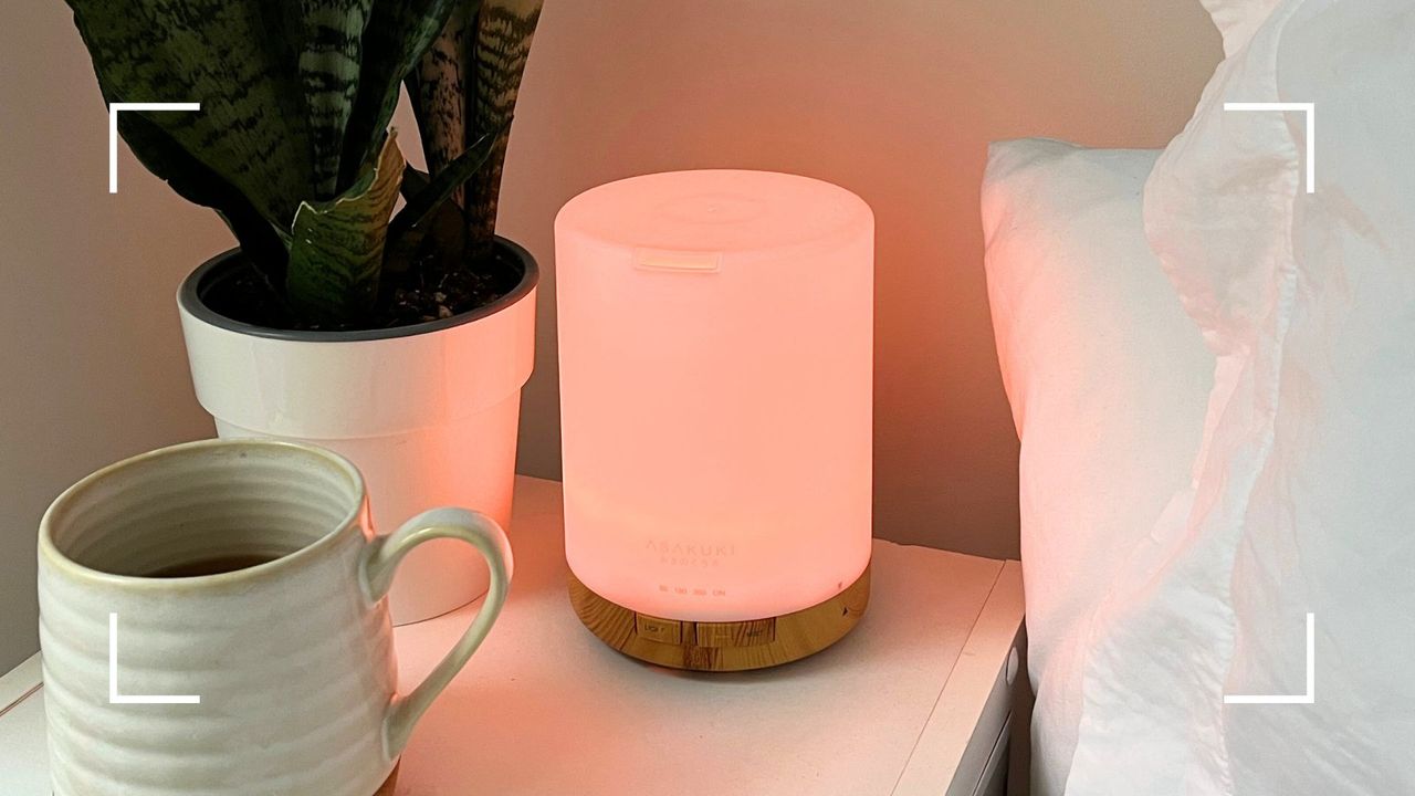  picture of diffuser on bedside table