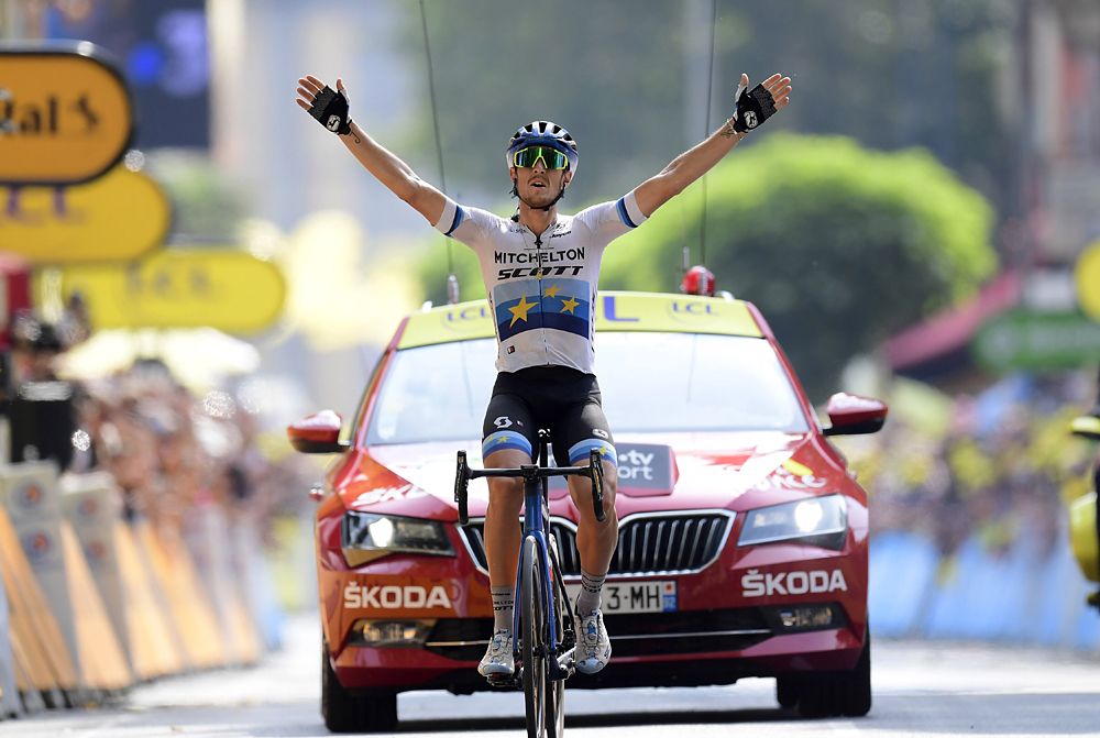 Matteo Trentin (Mitchelton-Scott) wins stage 17 at the Tour de France