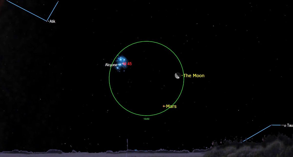 Moon to pay Mars an early morning visit on Friday (Aug. 19)