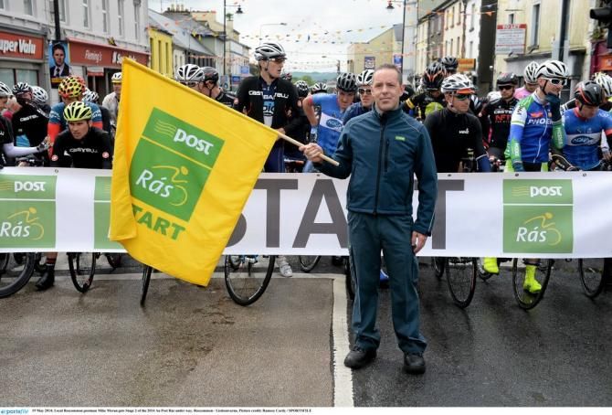 Local Roscommon postman Mike Moran gets Stage 2 of the 2014 An Post R&aacute;s under way