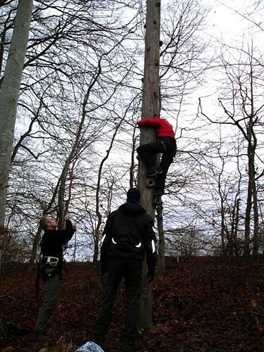 Starting the climb