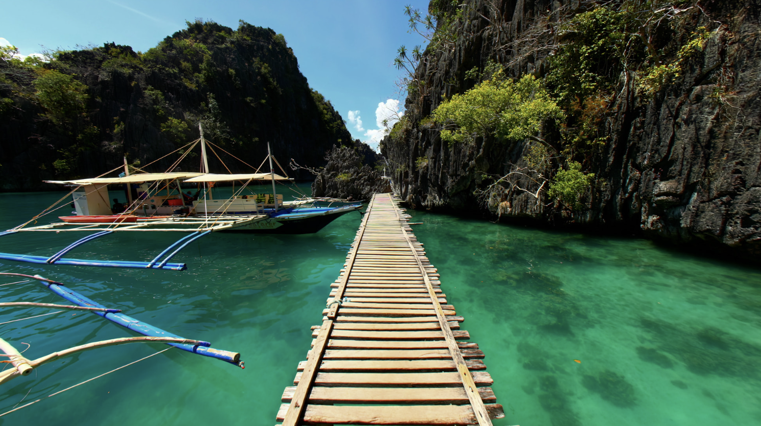 an image of a bridge over water in South East Asian country from the Apple Vision Pro App