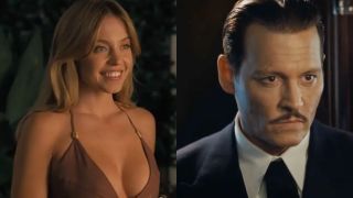 Sydney Sweeney and Johnny Depp side by side.