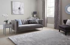 A living room furnished with Dunelm furniture