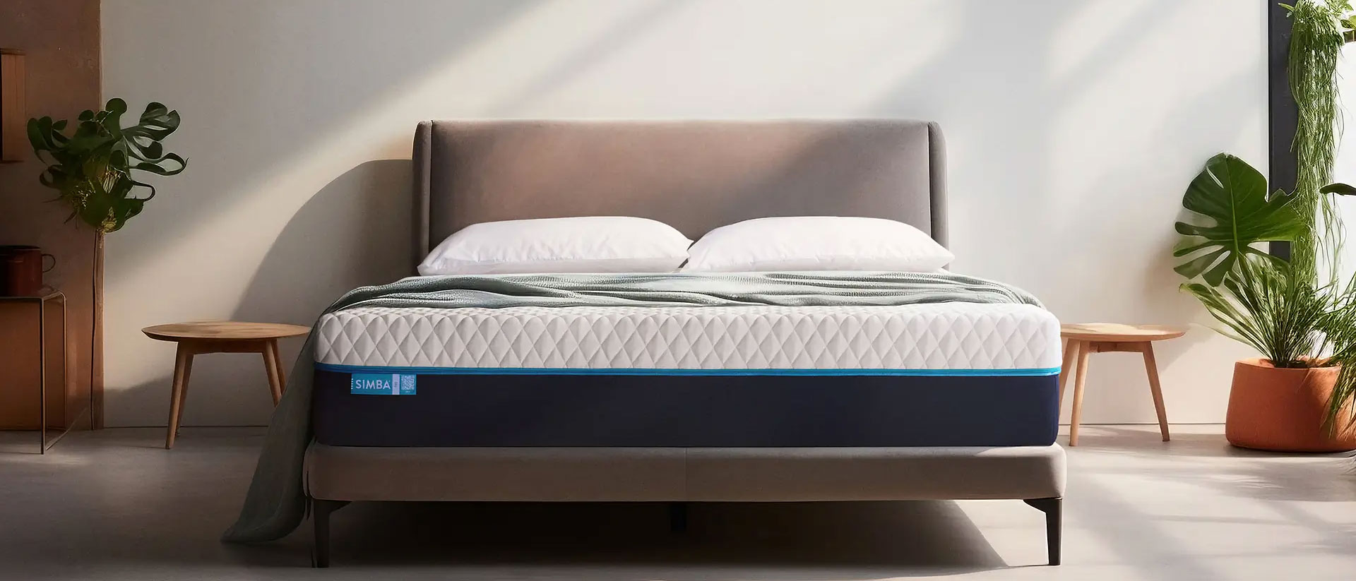 Simba Hybrid Pro mattress in a bedroom