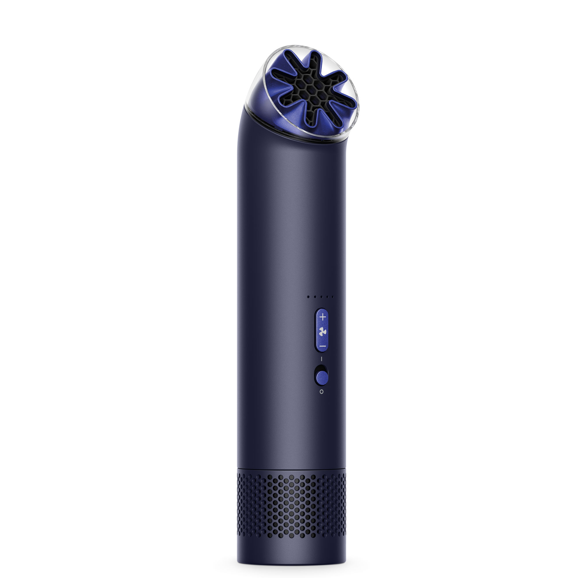 Blue bladeless handheld fan