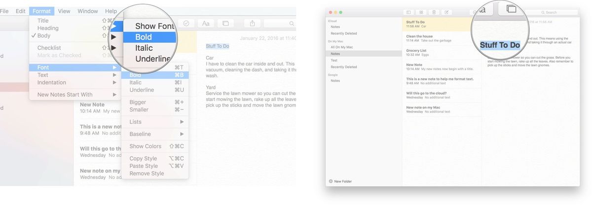 How to format in Notes on Mac | iMore