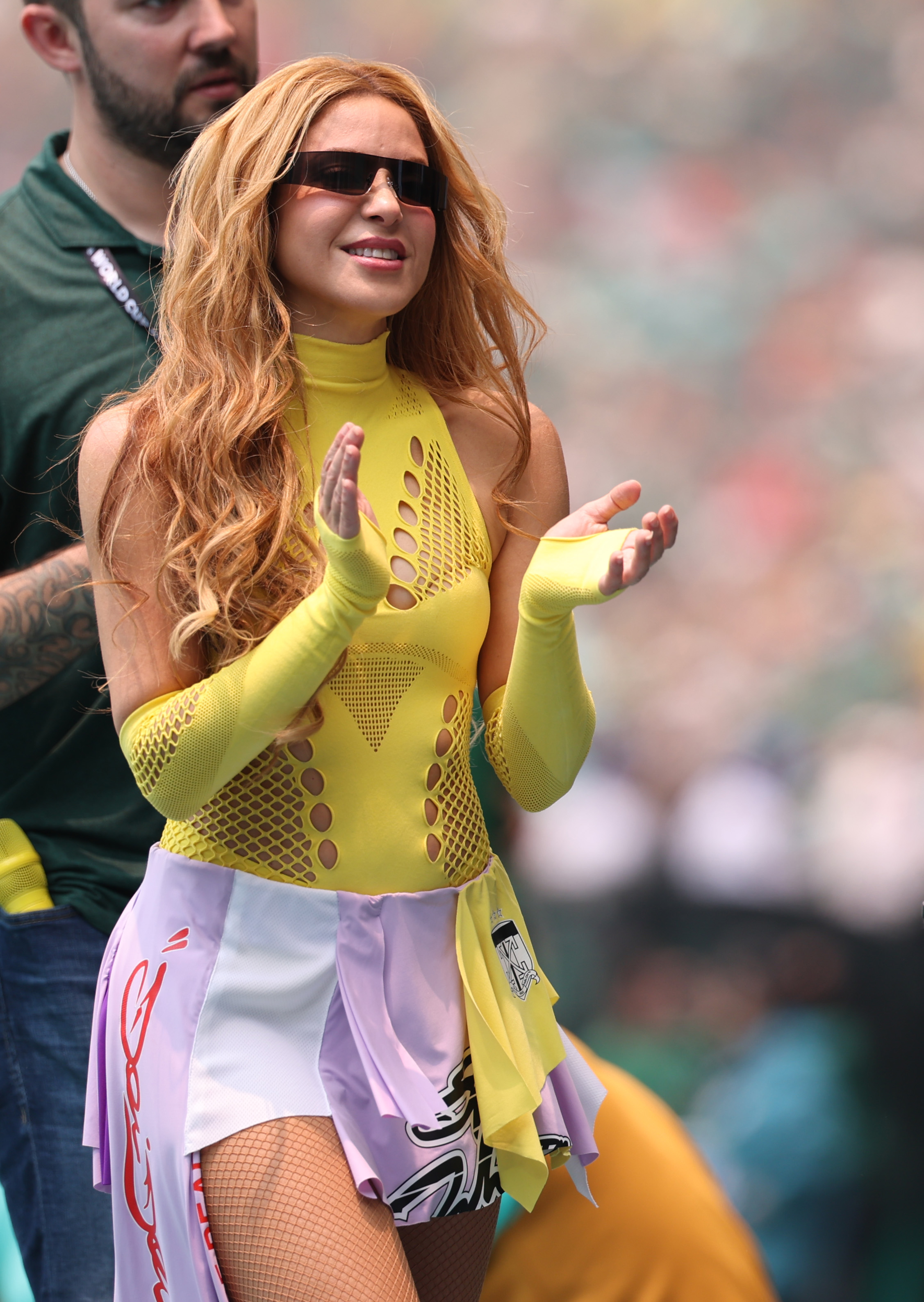 Shakira performed at the 2026 World Cup opening ceremony in a custom outfit from Off-White