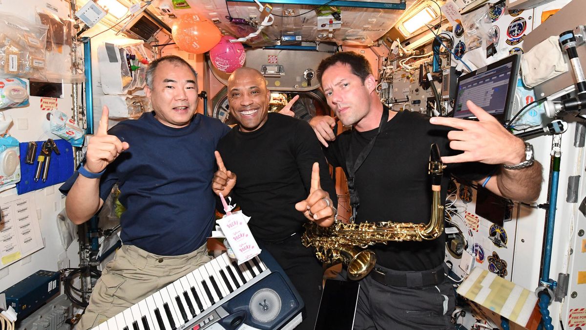 It&#039;s been a wild night aboard the International Space Station as the crew of eleven astronauts celebrated the 45th birthday of NASA&#039;s spaceman Victor Glover. But who did the cleaning up afterwards?