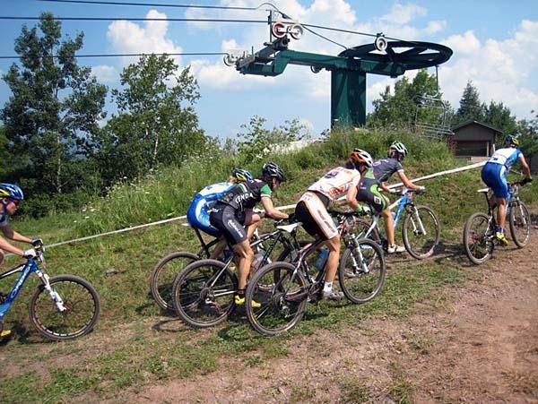 The short track race followed the cross country in Windham, NY.