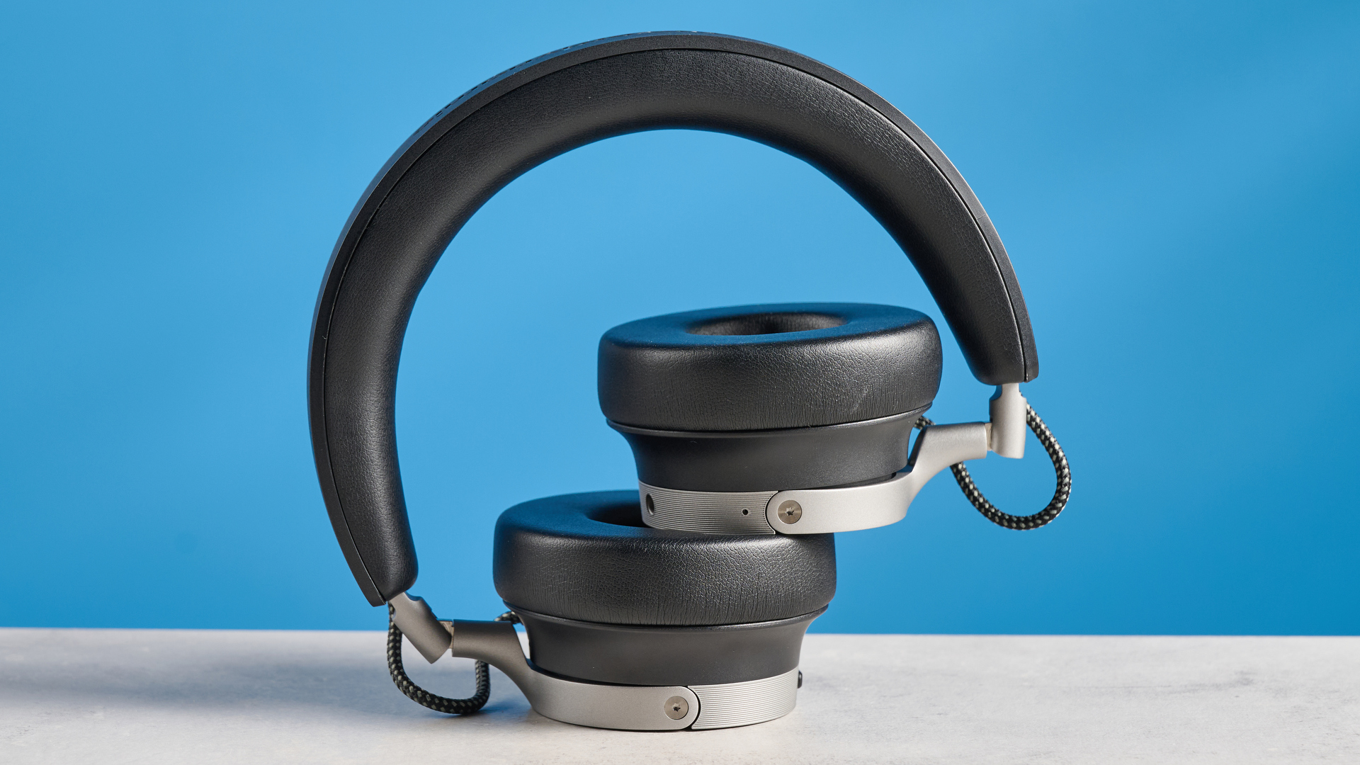 A pair of Beyerdynamic Aventho 100 on-ear headphones