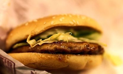 Dig in! McDonald's hamburgers will soon be free of beef trimmings washed in bacteria-killing ammonium hydroxide, or "pink slime."