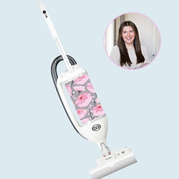 SeboFelix Peony, a Reader Approved Awards cleaning category winner, with an inset portrait of the tester.