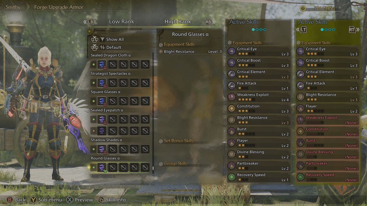 Monster Hunter Wilds Flamefete - Round Glasses