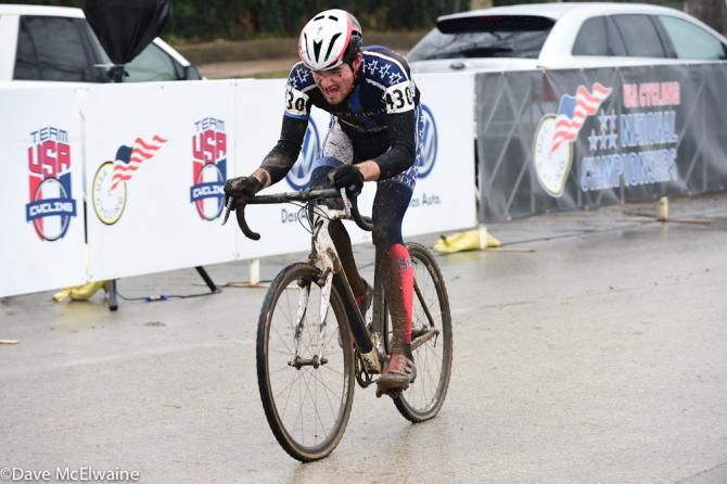 Collegiate racing at the USA Cycling Cyclo-cross National Championships in Austin.