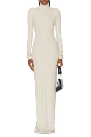 Long Sleeve Turtleneck Maxi Dress