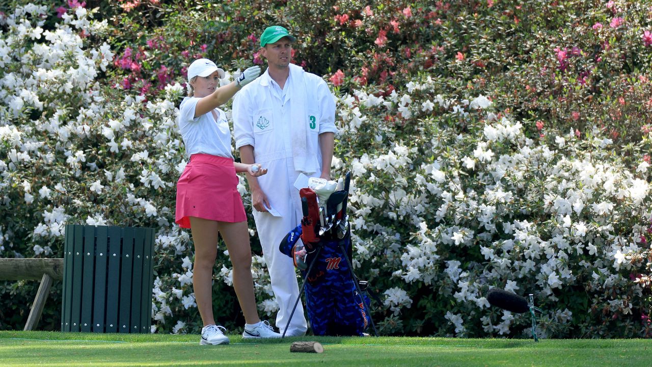 Andrea Lignell of Sweden competing at the 2023 Augusta National Women&#039;s Amateur