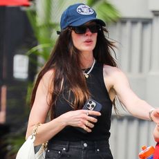 Anne Hathaway wore cutout denim jeans from Taylor Swift-approved brand, Area