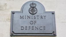 Ministry of Defence sign in London