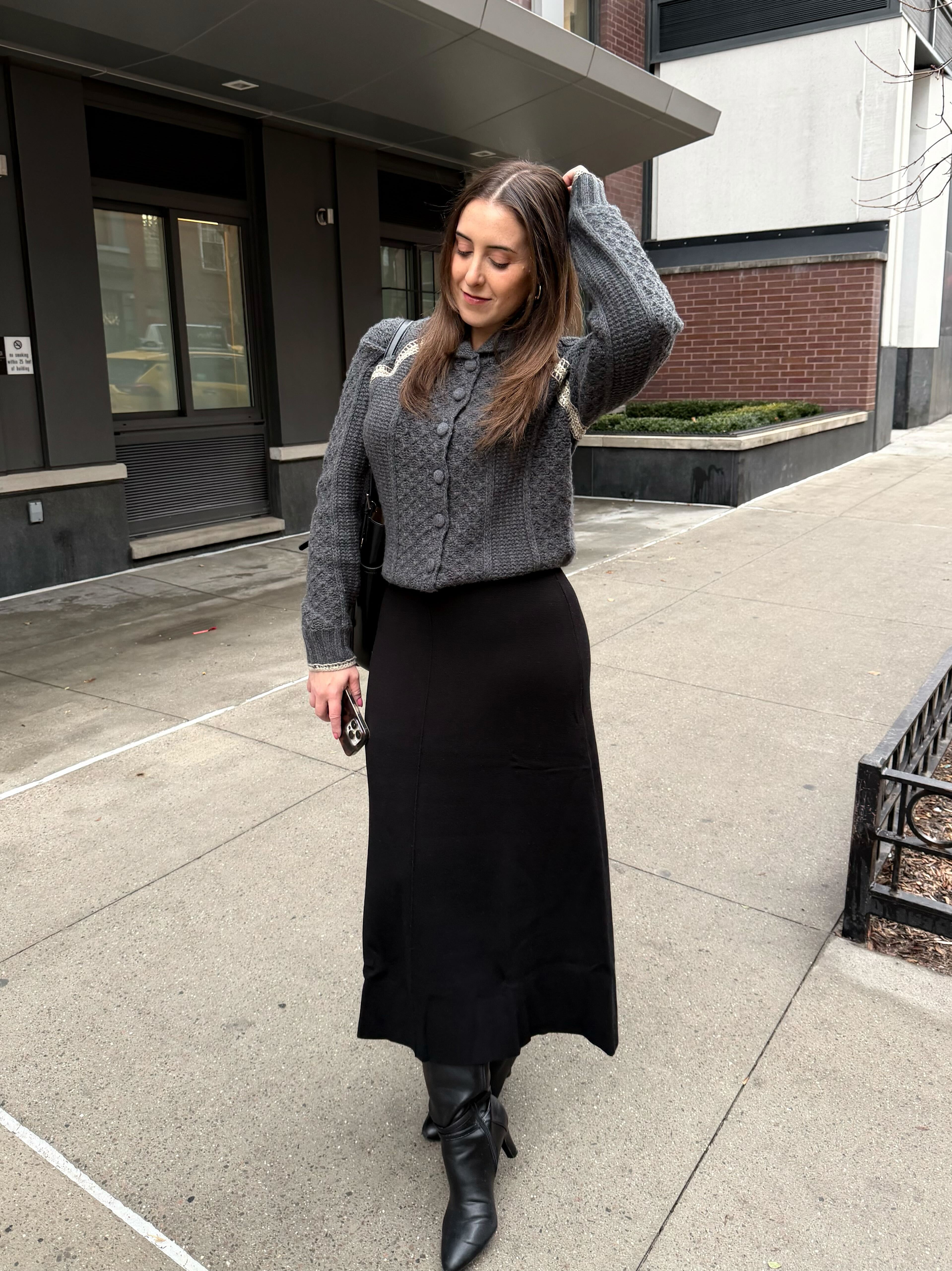 Christina DAmbrosio tests the guest in residence sweater