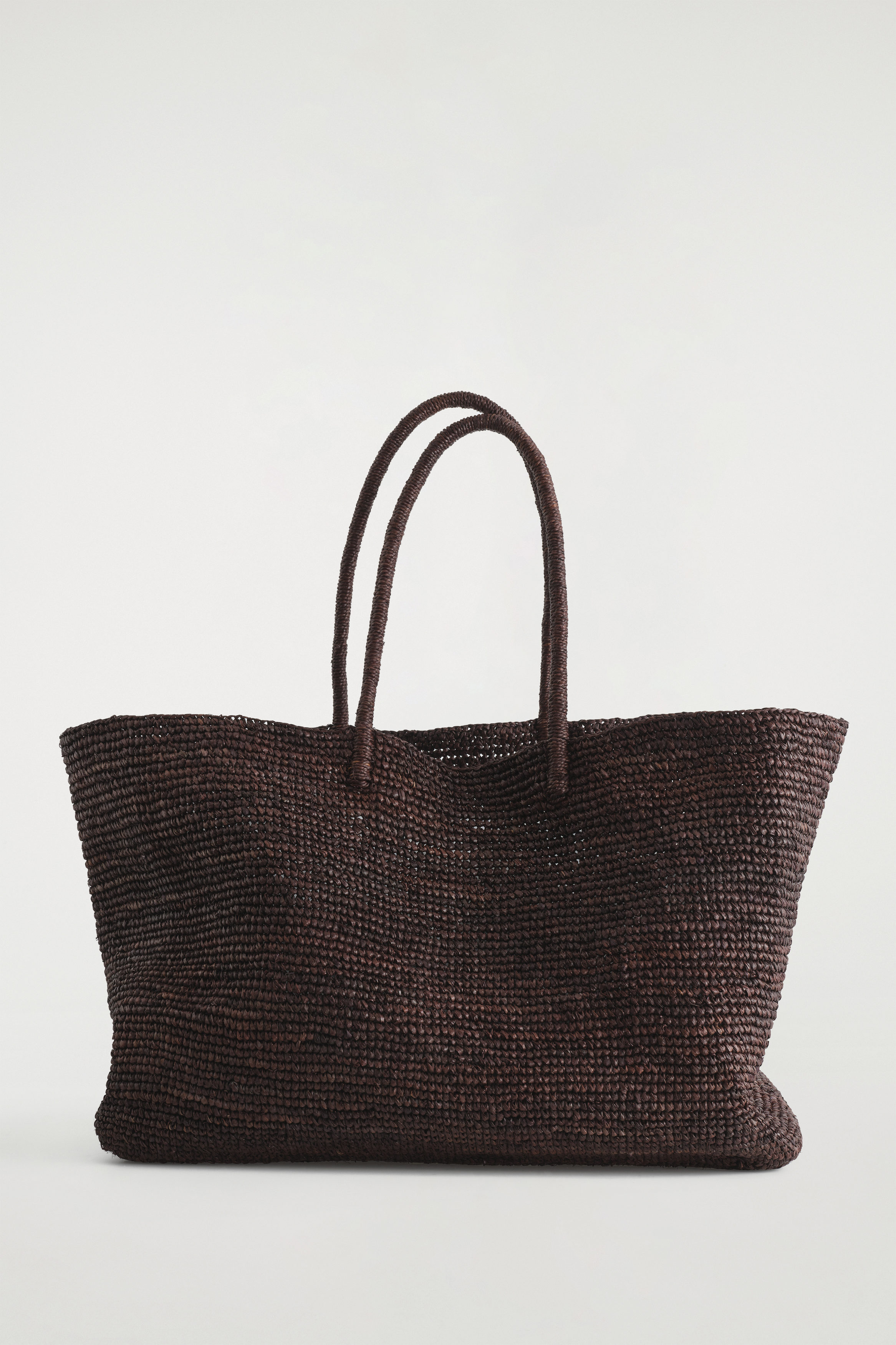 Hand-Woven Tote Bag - Raffia