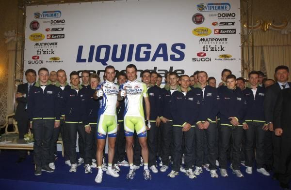 The 2011 Liquigas-Cannondale squad is led by Ivan Basso and Vincenzo Nibali.