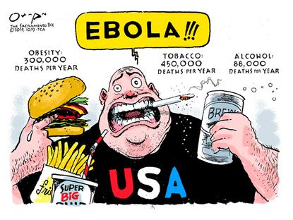 Editorial cartoon U.S. Ebola health