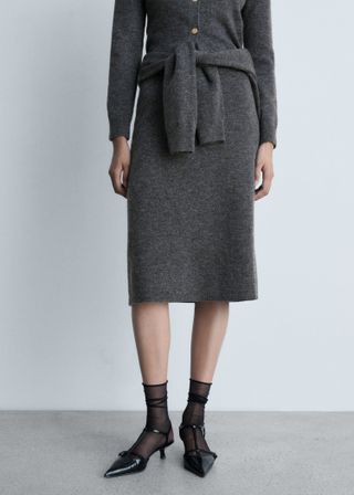 Flared Knitted Skirt - Women | Mango Usa