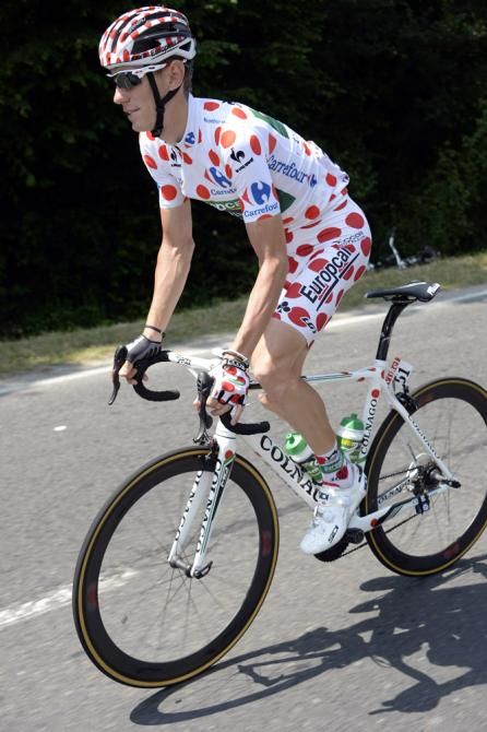 Mountains classification leader Pierre Rolland (Europcar)