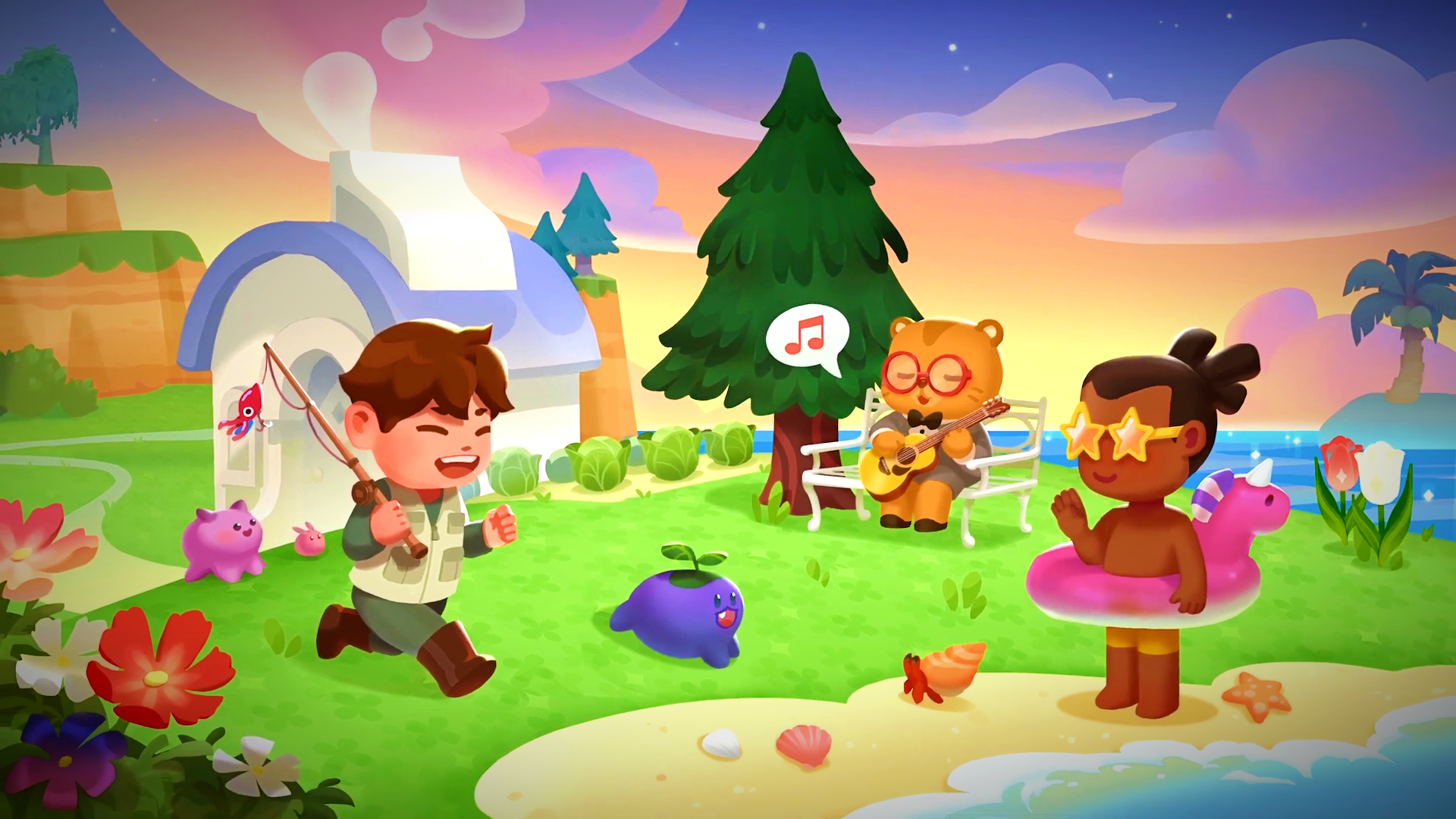 Este simulador de vida multijugador es como Animal Crossing en el espacio exterior con minijuegos de Mario Party, y es justo lo que necesitaba en este Steam Next Fest.