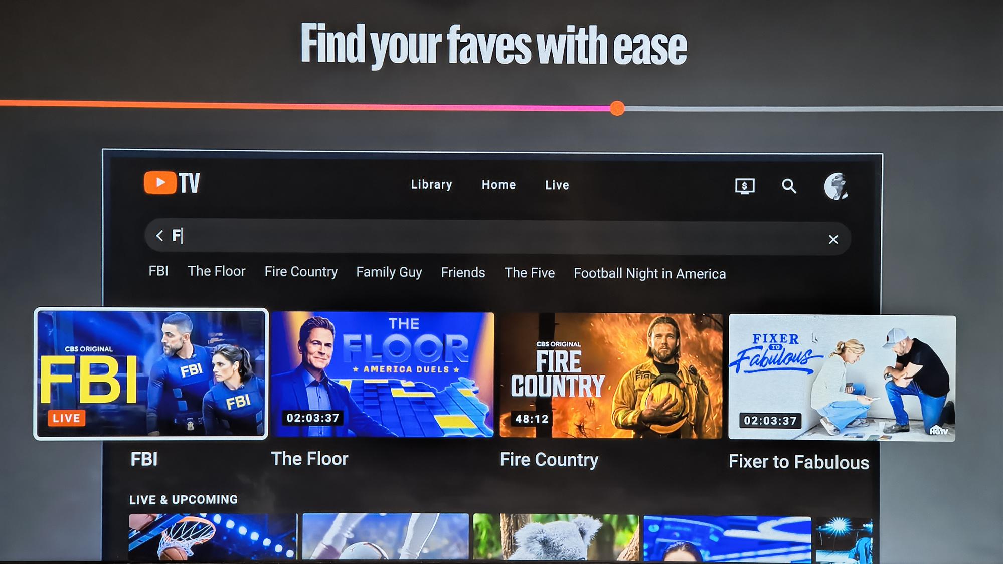 youtube tv illustrative image on play store (chromecast with google tv)