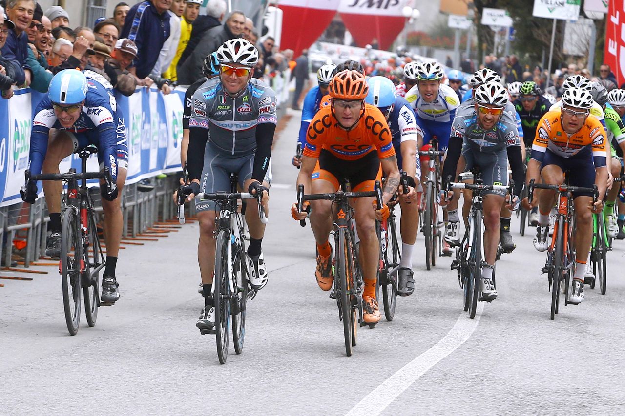 Manuel Belletti (Southeast) beats Grega Bole (CCC Sprandi Polkowice)