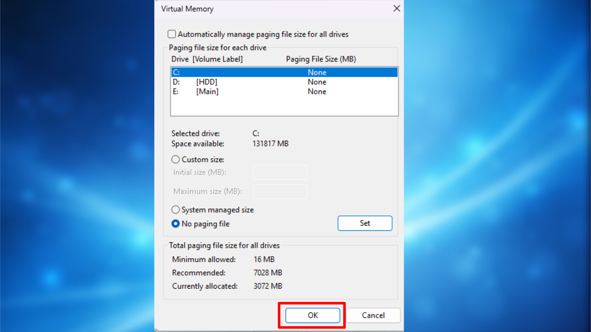 Windows 11 settings