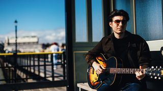 Connor Selby with his Gibson ES-125, a fortuitous Gumtree find that has since joined Connor on tours with Beth Hart and Robert Cray