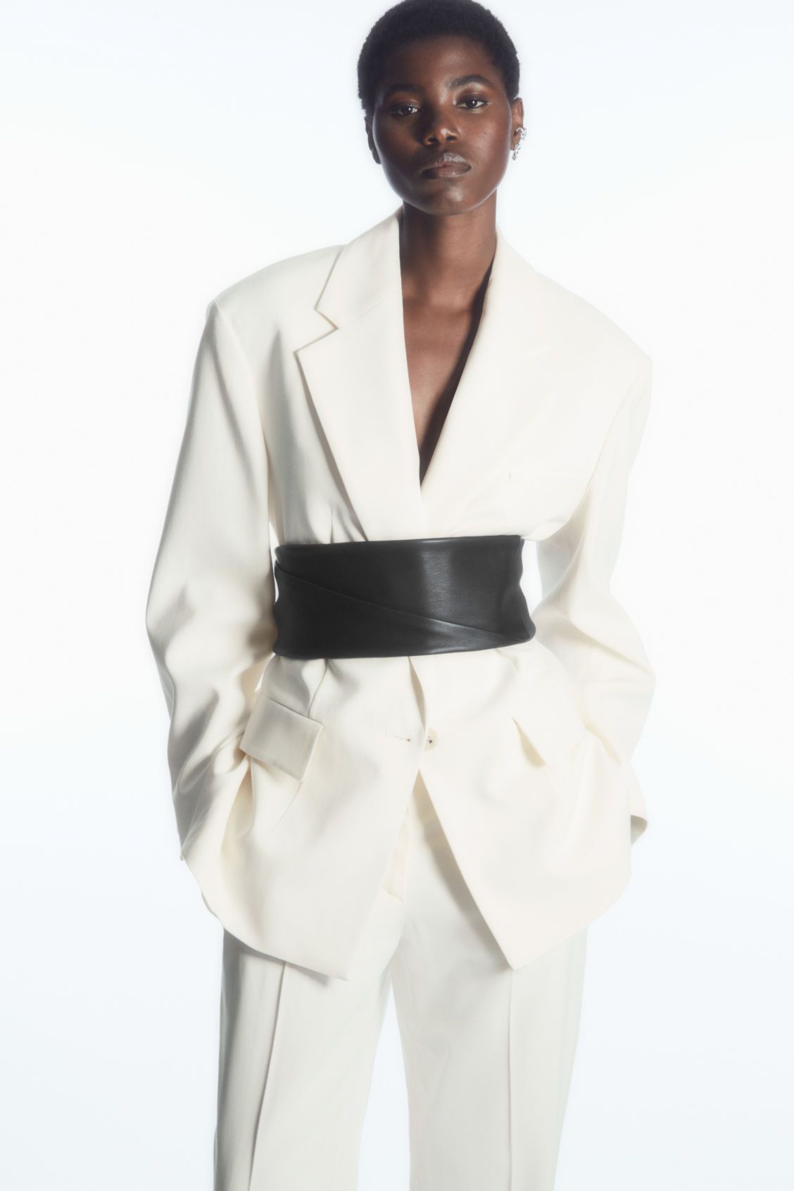 KNOTTED LEATHER WAIST BELT