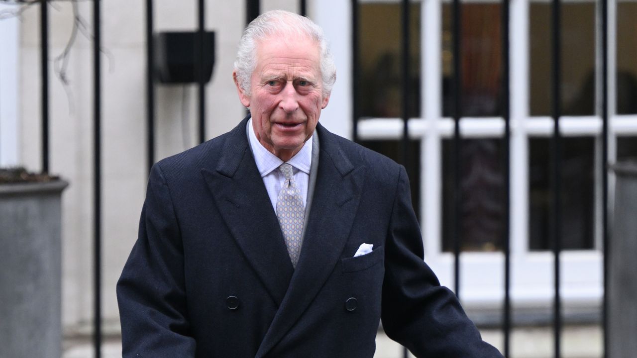 King Charles leaving hospital in London