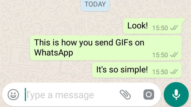 WhatsAppでGIFを送信する方法