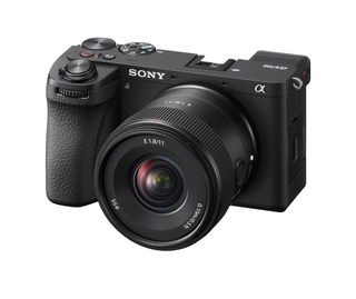 Sony a6700 camera on a white background
