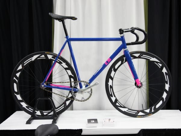 Ligor came to town with this steel track bike.