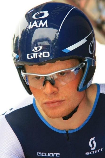 Dominic Klemme (IAM Cycling) on the start ramp