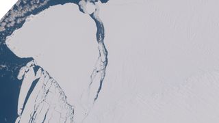 An iceberg as large as London has broken off an Antarctic ice shelf.