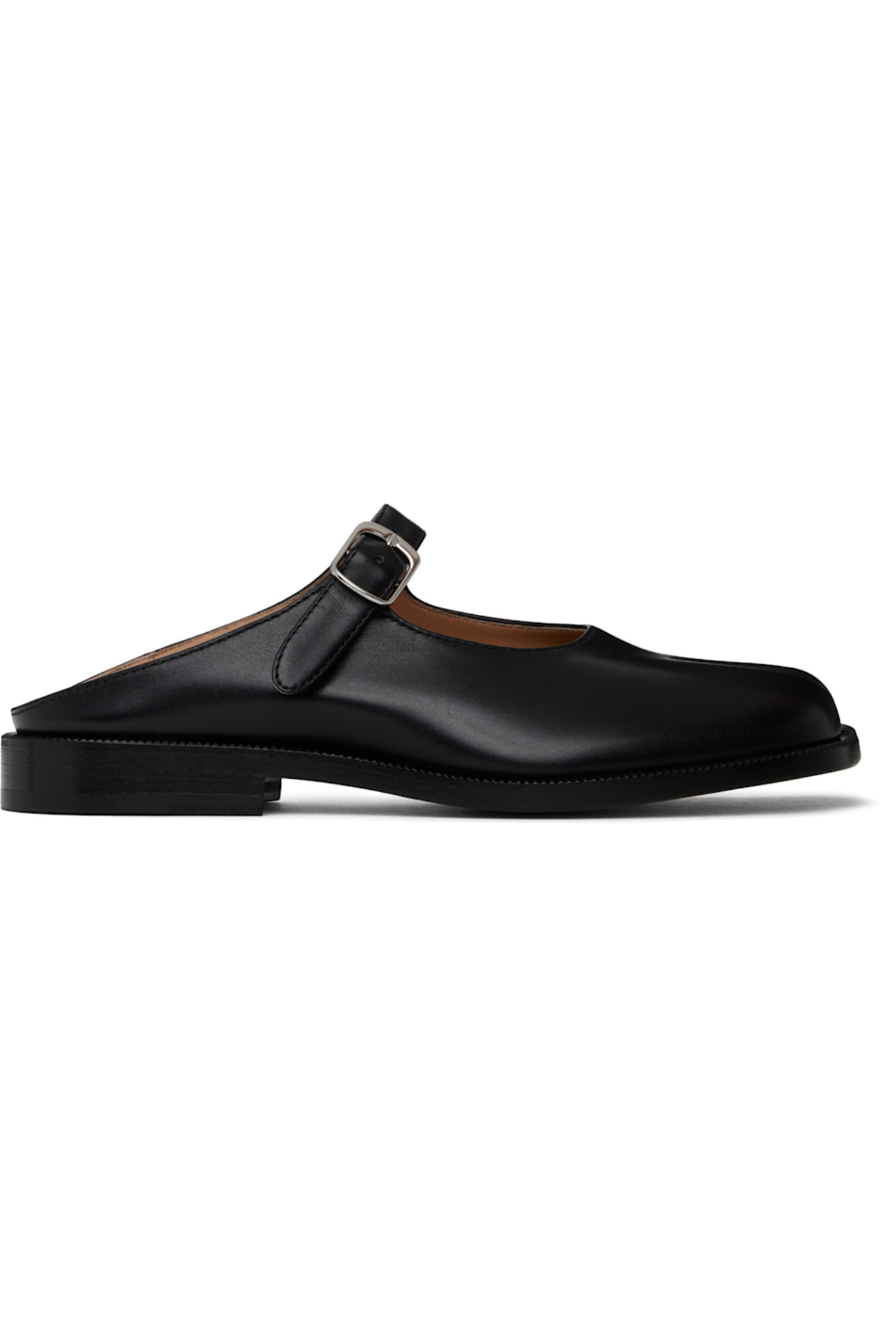Maison Margiela, Black Tabi City Mary-Jane Mules