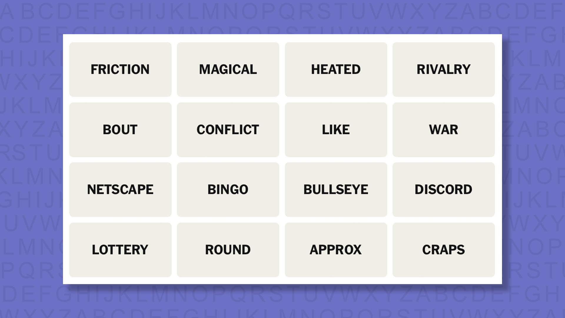 NYT Connections hints for game 969 on a purple background