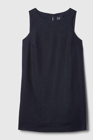 Gap Linen-Blend Shift Mini Dress