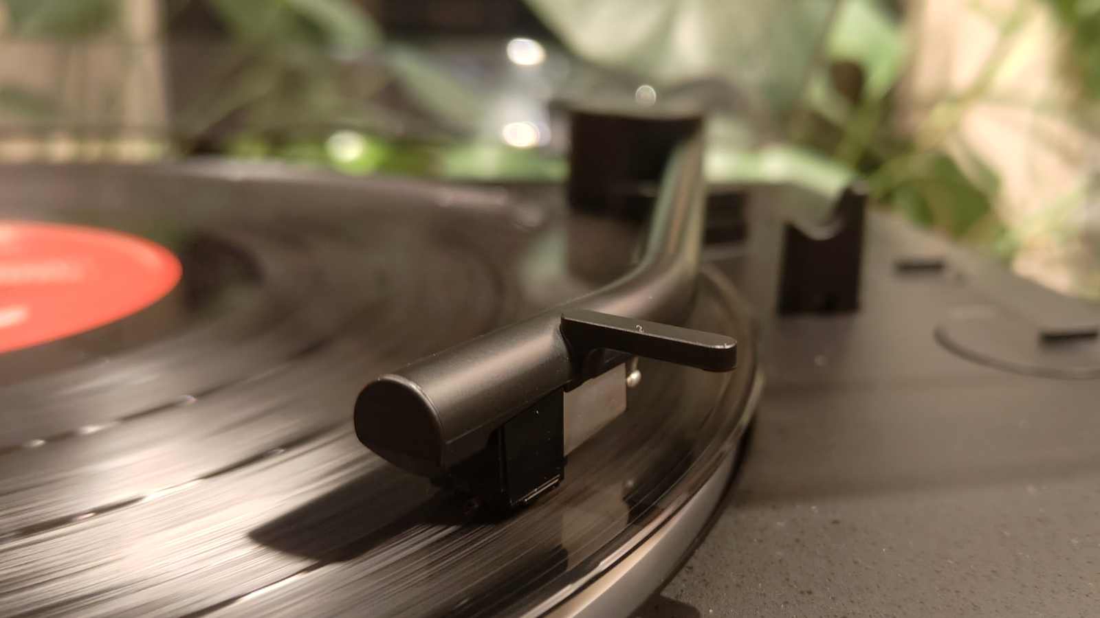 The Sony PS-LX310BT on a table.