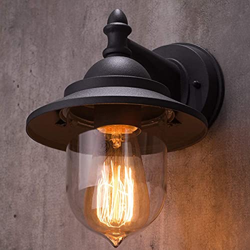 Cgc Lighting Coach Lantern Outdoor Outside Wall Light Garden Porch Patio Garden Traditional Conservatory Door Shed Vintage Retro (black)